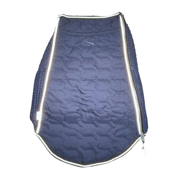 NWT Top Paw Navy Packable Bag Quilted Zipper Reflective Lightweight Coat M - Picture 1 of 6